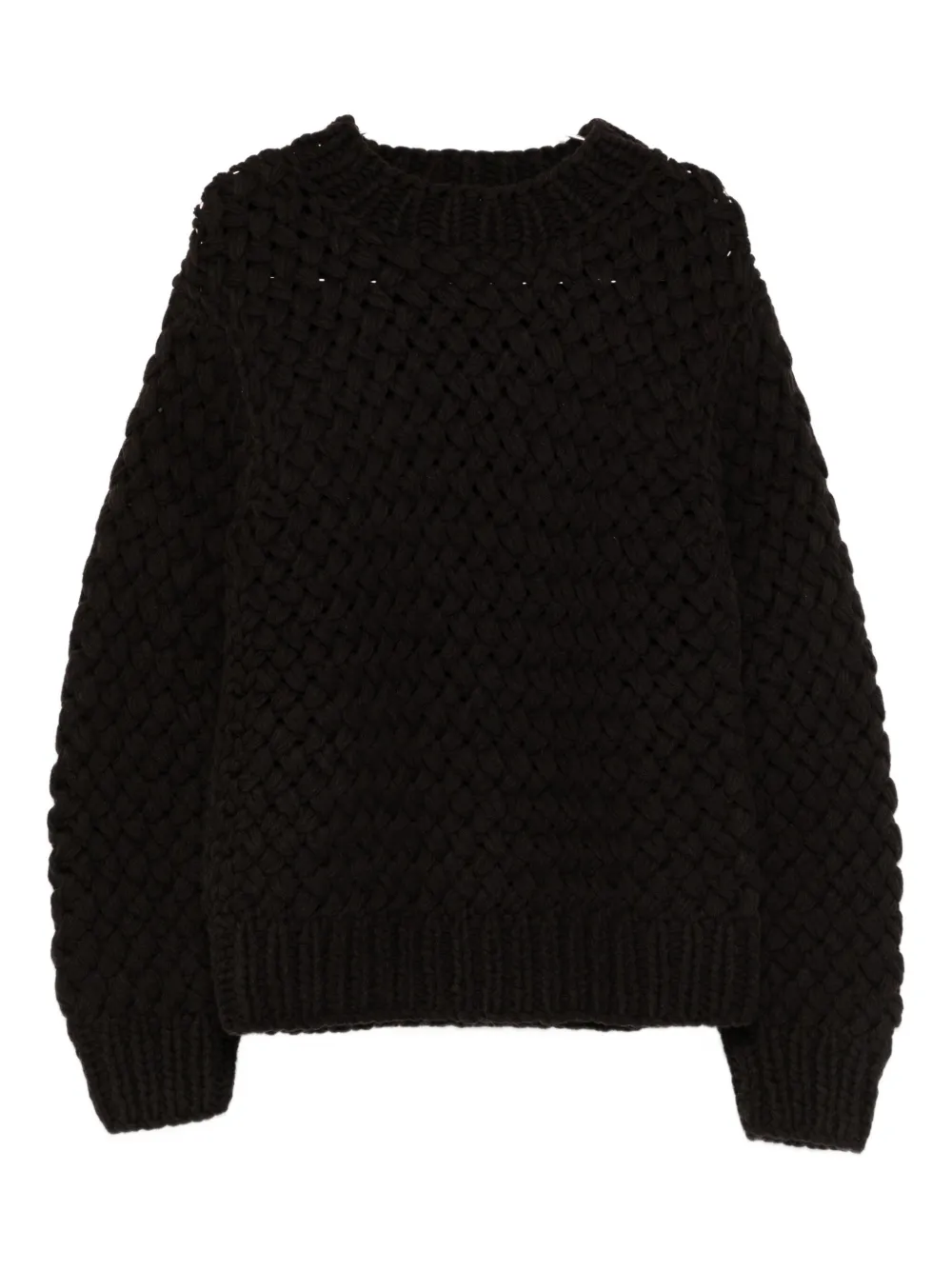 Dries Van Noten Men Motel 2710 M.k. Sweater Dbrn In Black