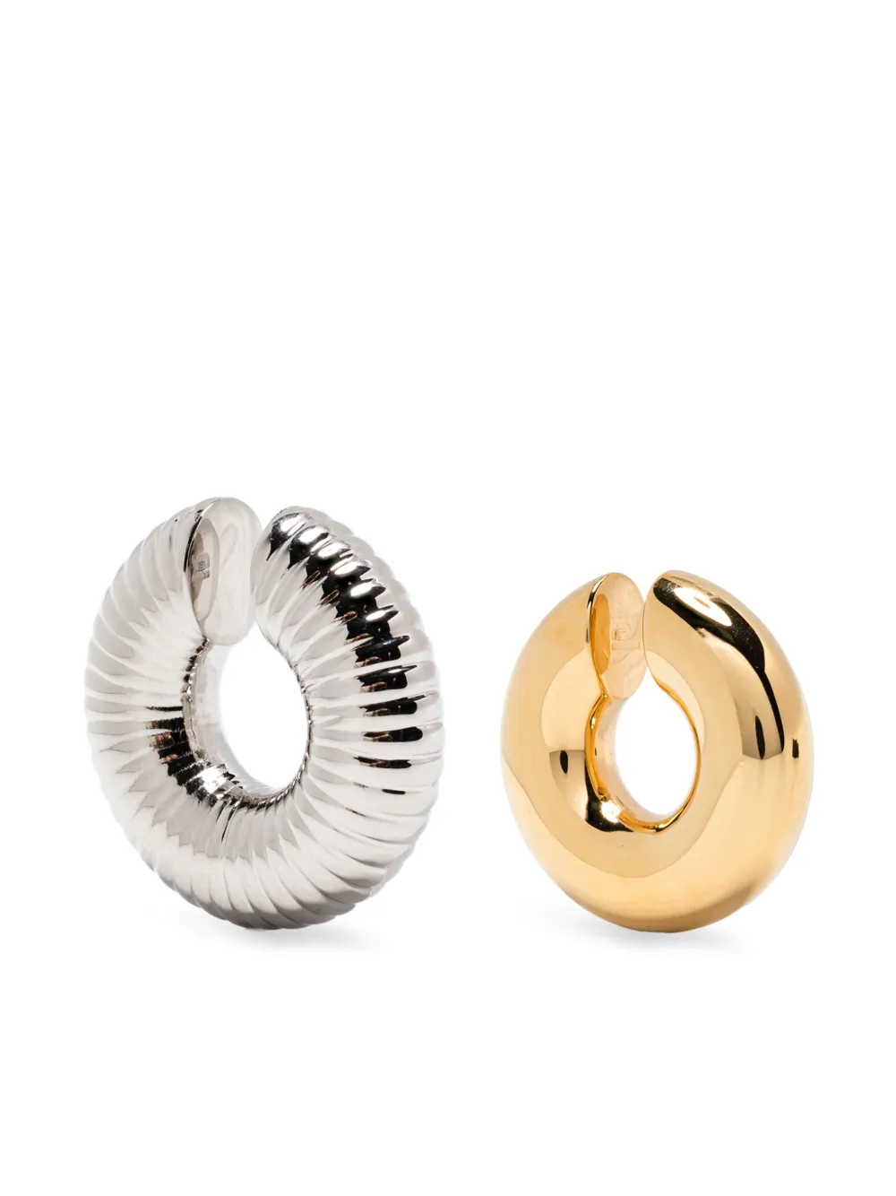 Rabanne Three Piece Ear Cuff Set In Metallic
