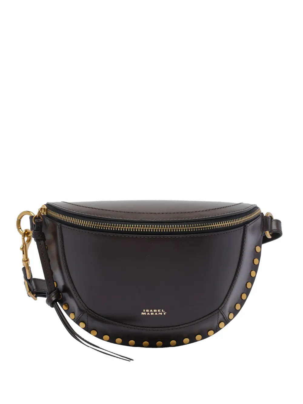 Isabel Marant Skano Crossbody Bag Studded Detailing In Brown