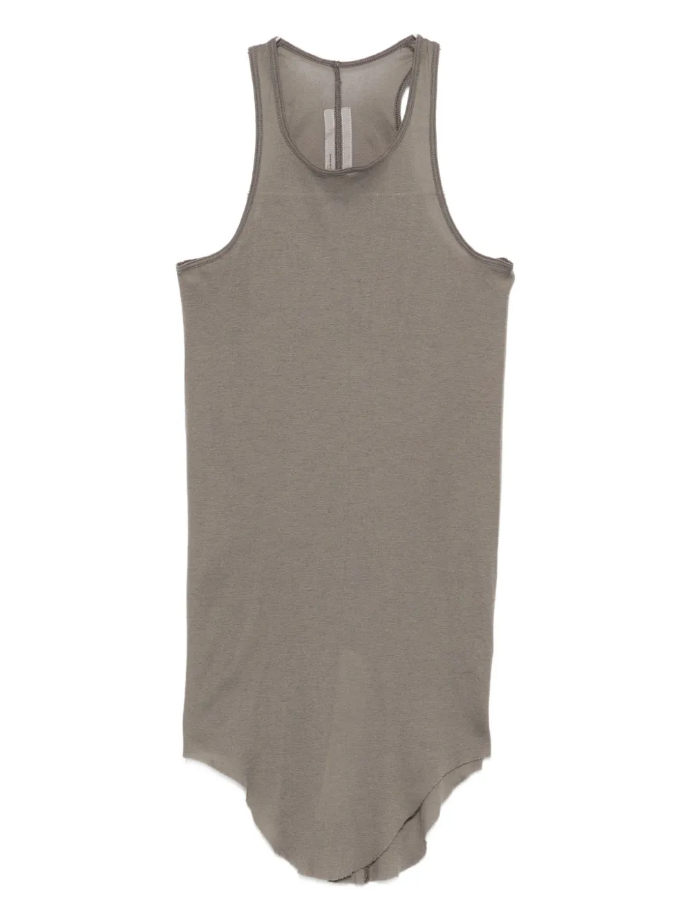 Rick Owens Asymmetric Tank Top In Brown