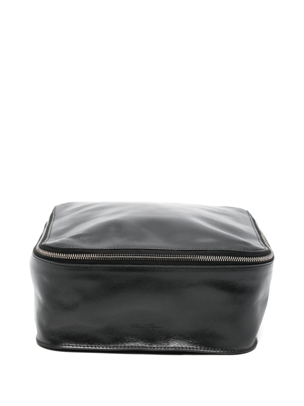 Rick Owens Leather Zip-around Wallet In Black