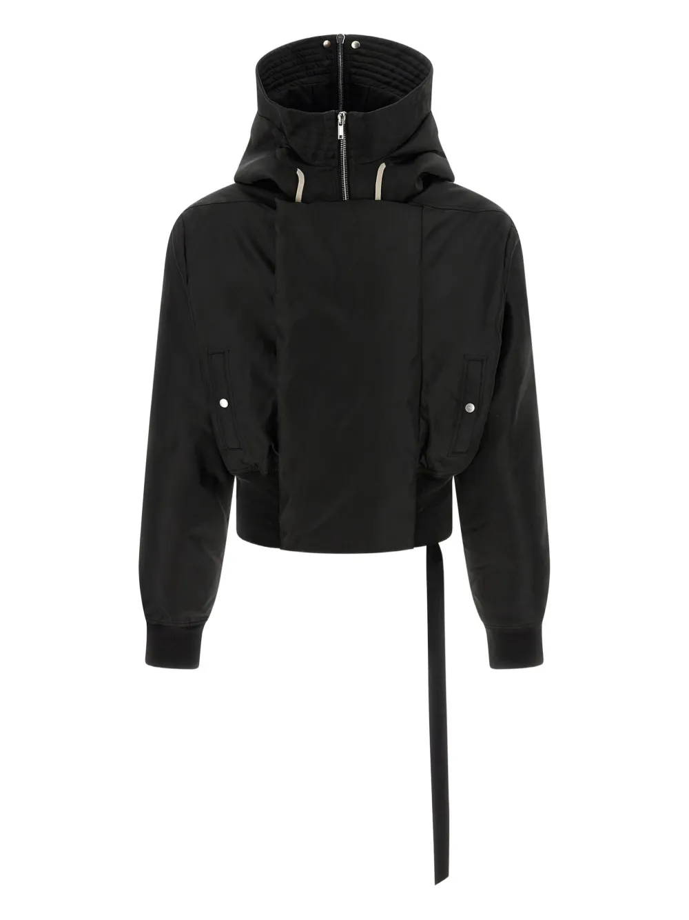 Rick Owens Drkshdw Alice Cropped Down Parka In Black