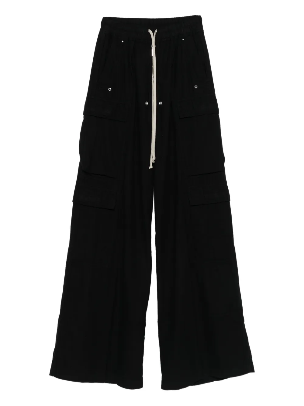 Rick Owens Drkshdw Drawstring Cargo Pants In Black