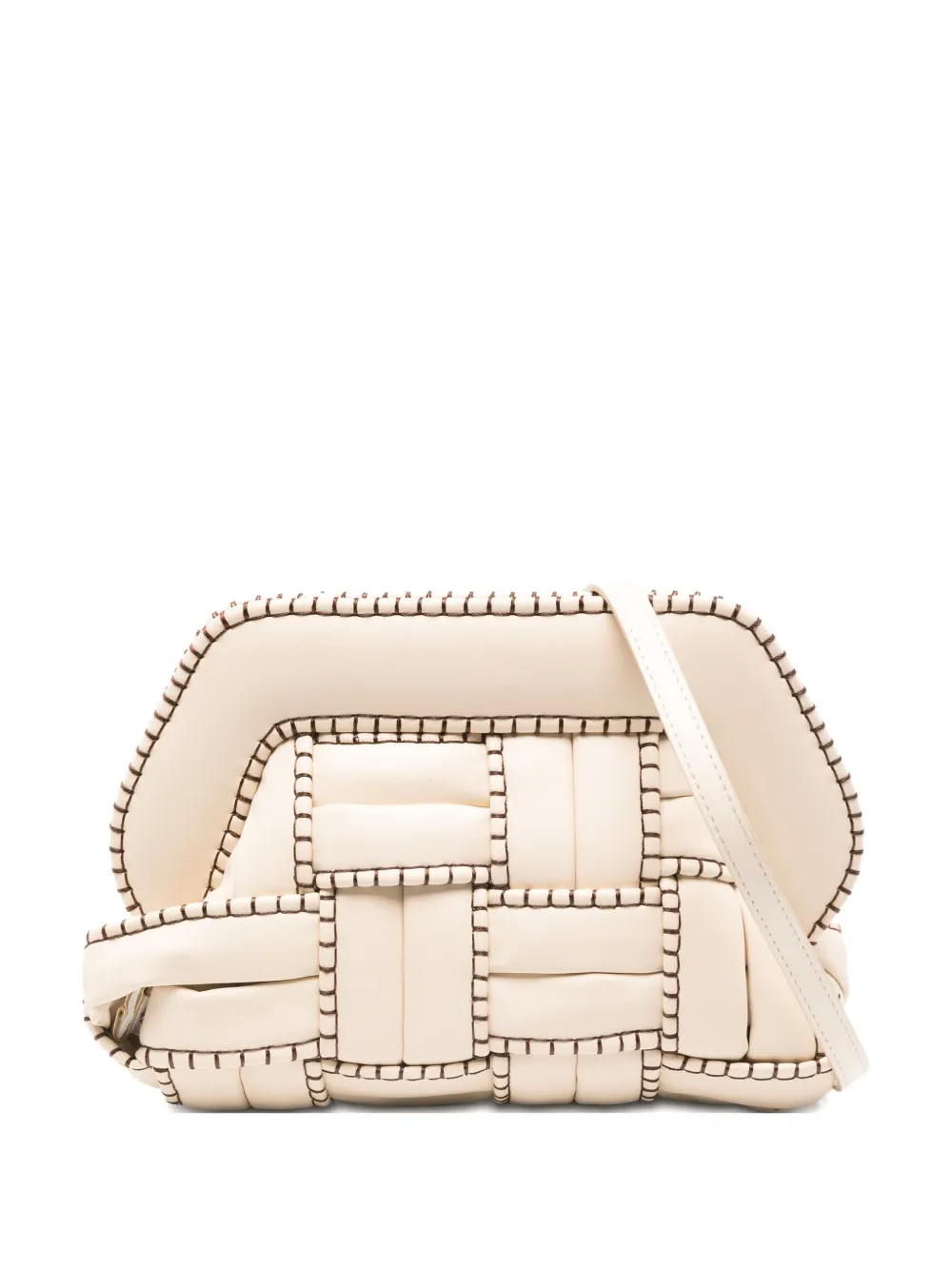 Themoire' Small Tia Clutch In Nude