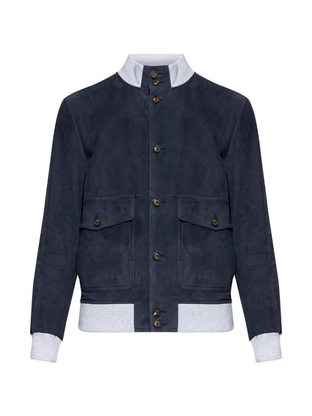 ELEVENTY Leather Jacket With Pocket And Buttons