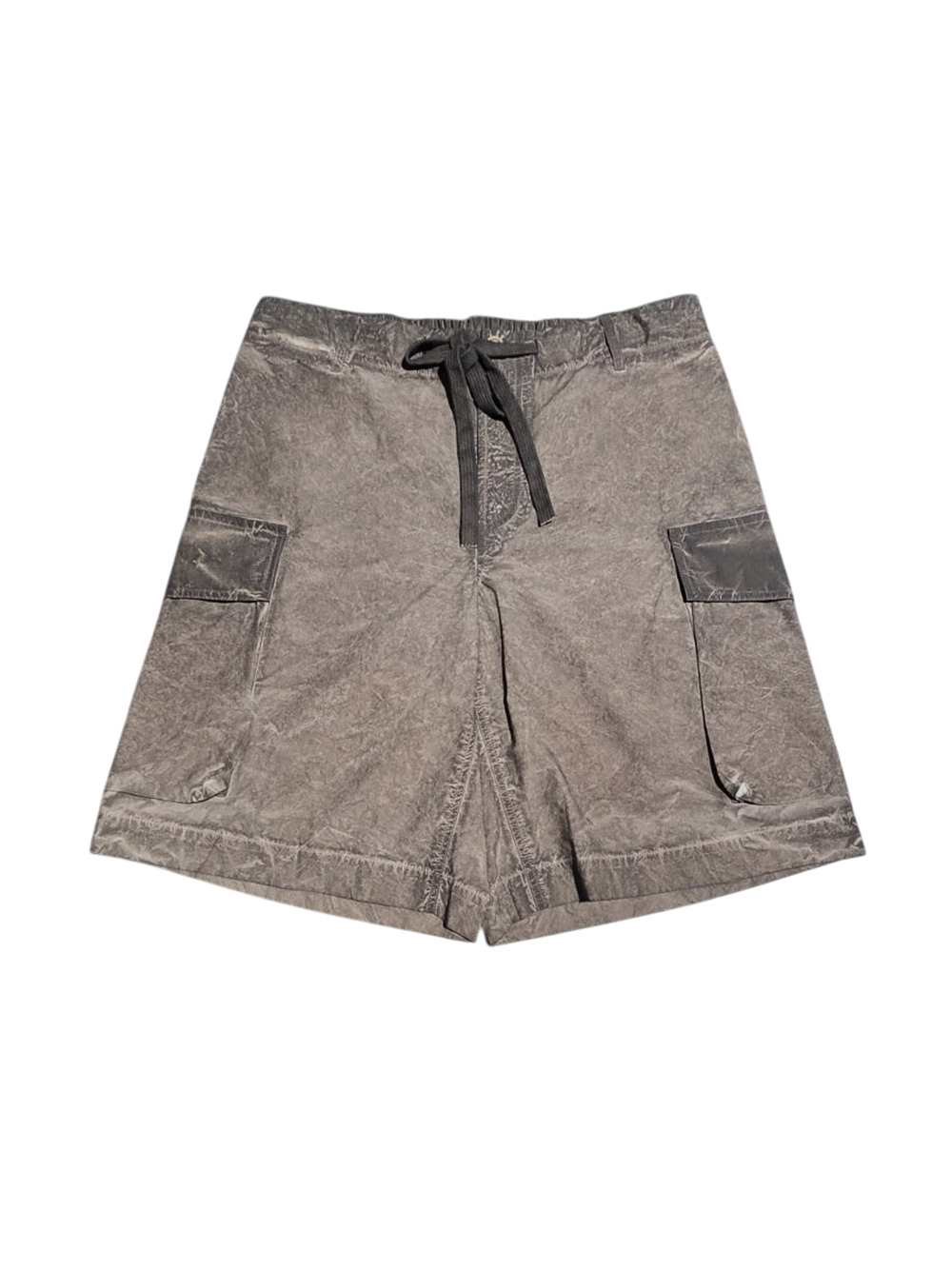 Uma Wang Overdyed Cargo Shorts In Gray