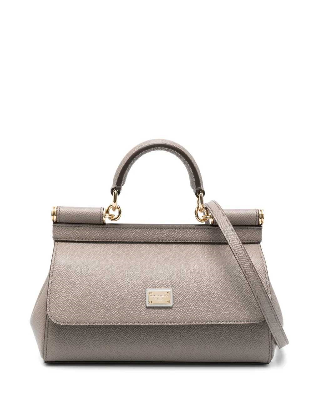 Dolce & Gabbana Sicily Small Tote Bag In Brown