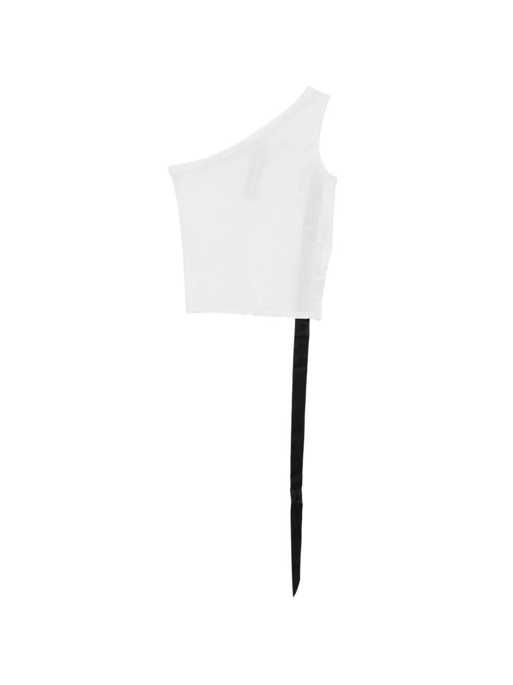 RICK OWENS DRKSHDW Ziggy One-Shoulder Top With Ribbon