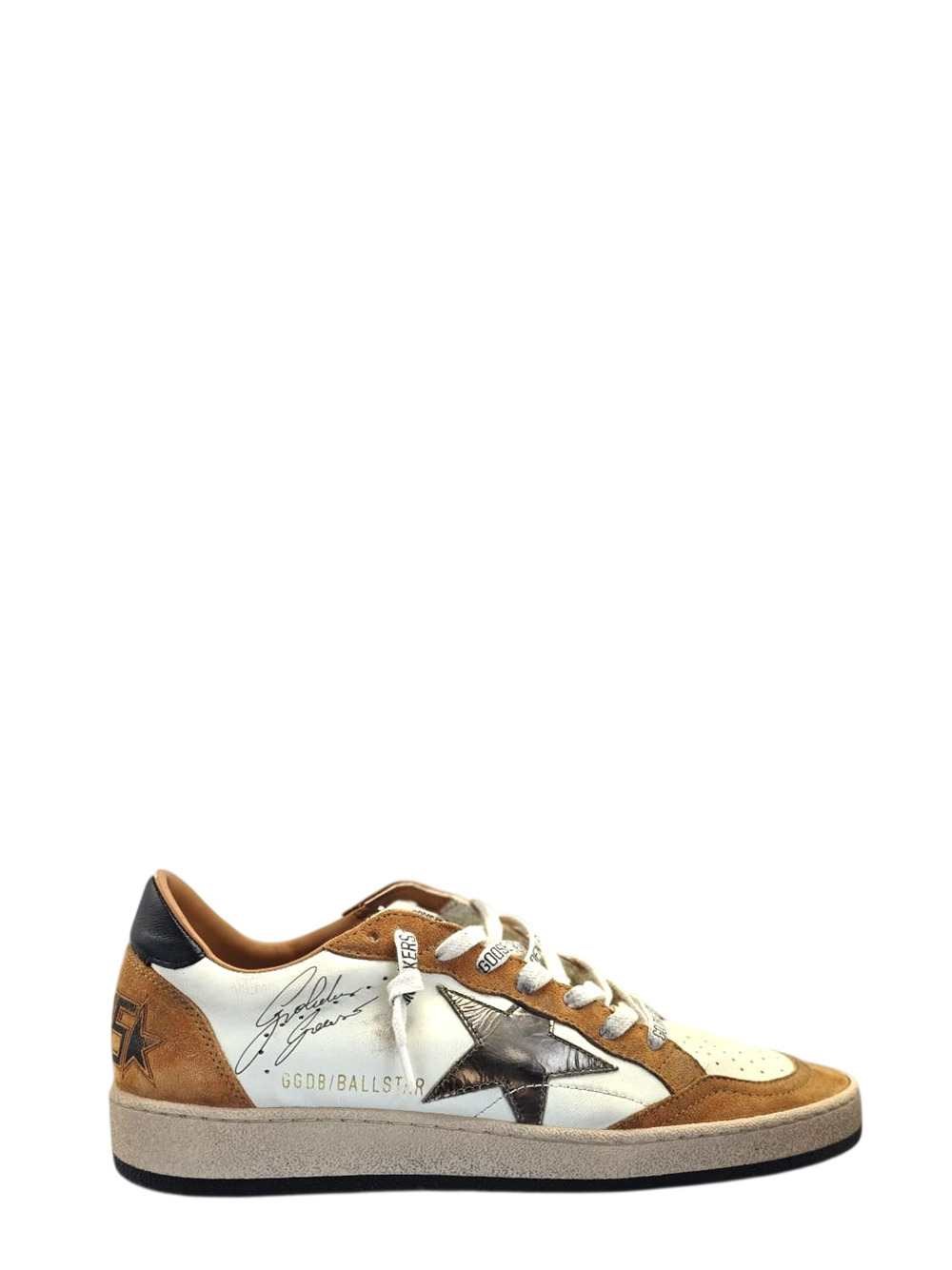 GOLDEN GOOSE Ballstar Nappa Suede Upper With Laminated Star Heel Toe A