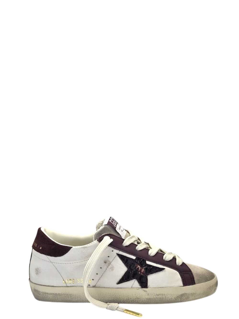 GOLDEN GOOSE Super Star Suede Toe And Heel Nappa Upper With Coconut Pr