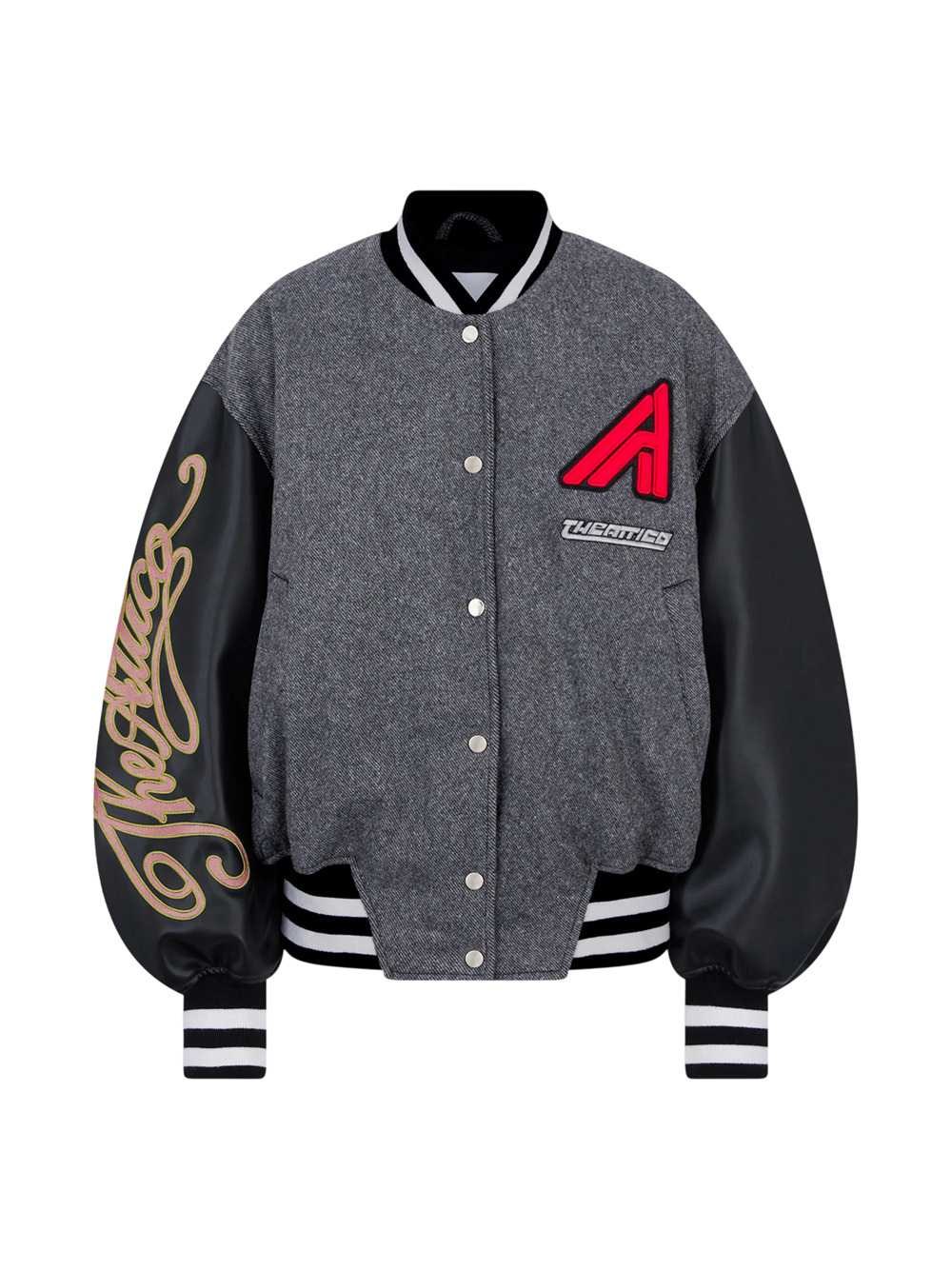THE ATTICO Dark Gray Bomber Jacket