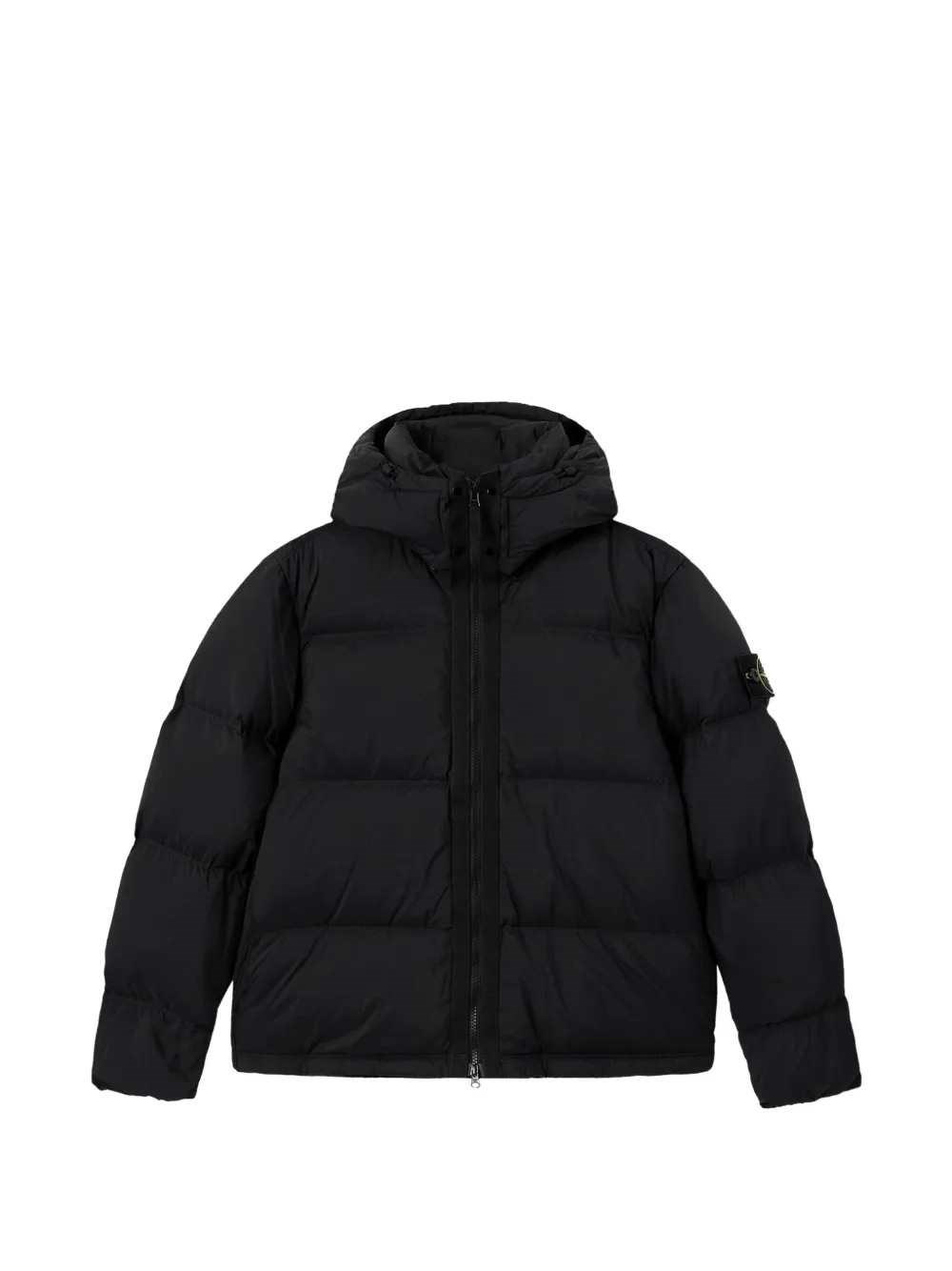 STONE ISLAND Giacca Imbottita Con Cappuccio E Toppa Compass