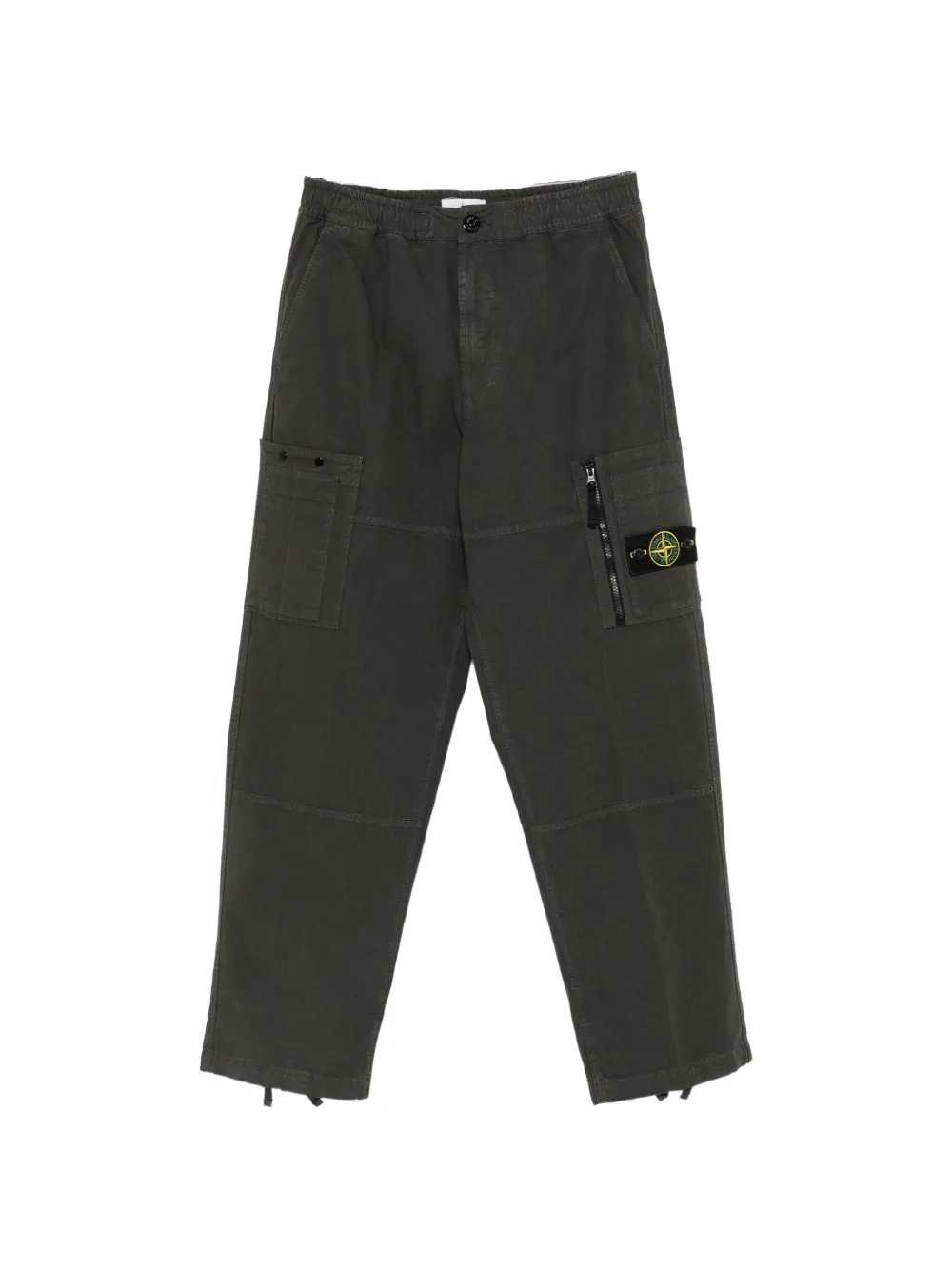 STONE ISLAND Pantaloni Cargo Con Patch Logo