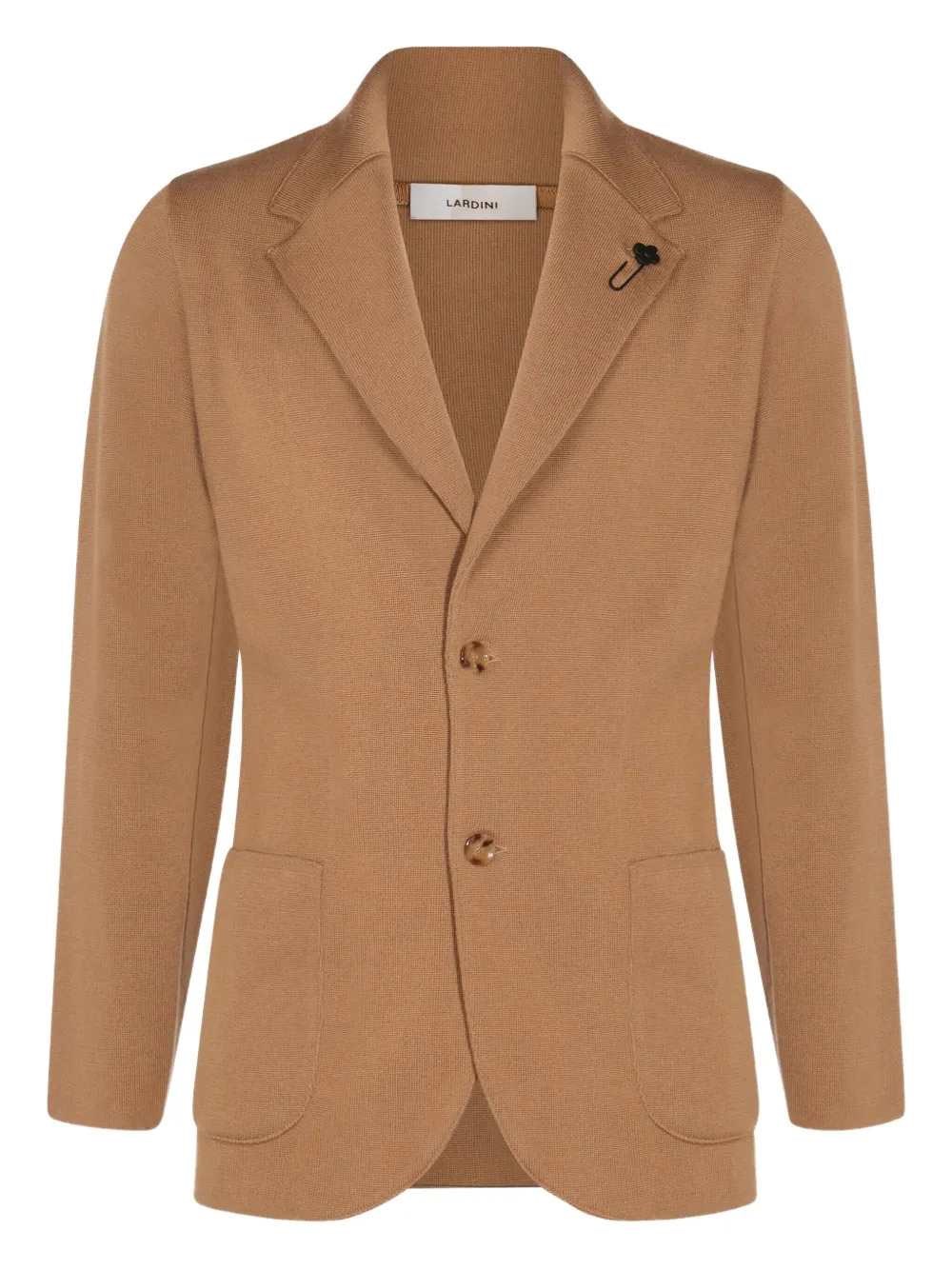 Lardini Embellished Blazer In Brown