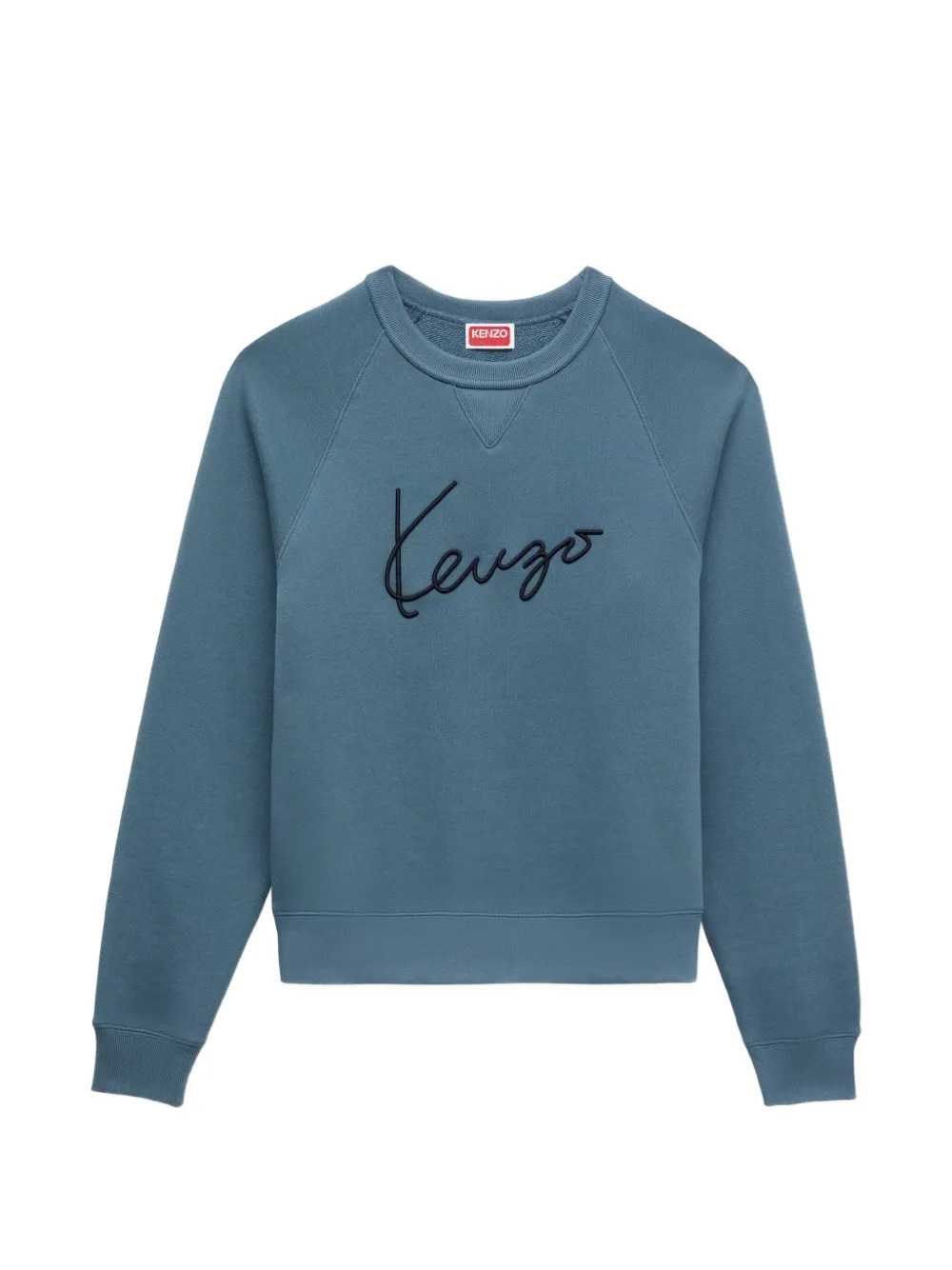 Kenzo Logo Sweatshirt In Grey