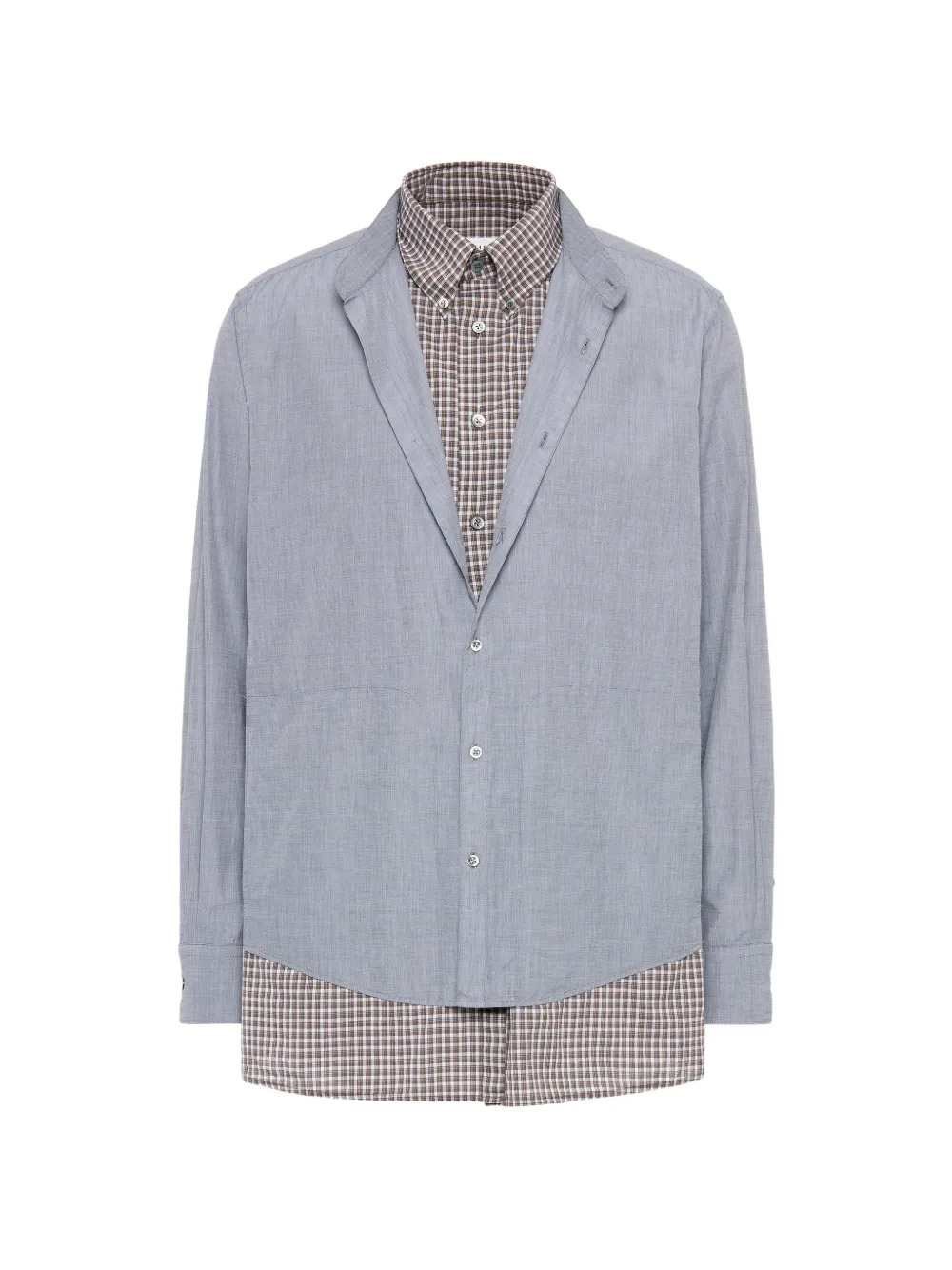 MAISON MARGIELA Camicia A Doppio Strato Con Motivo A Quadri