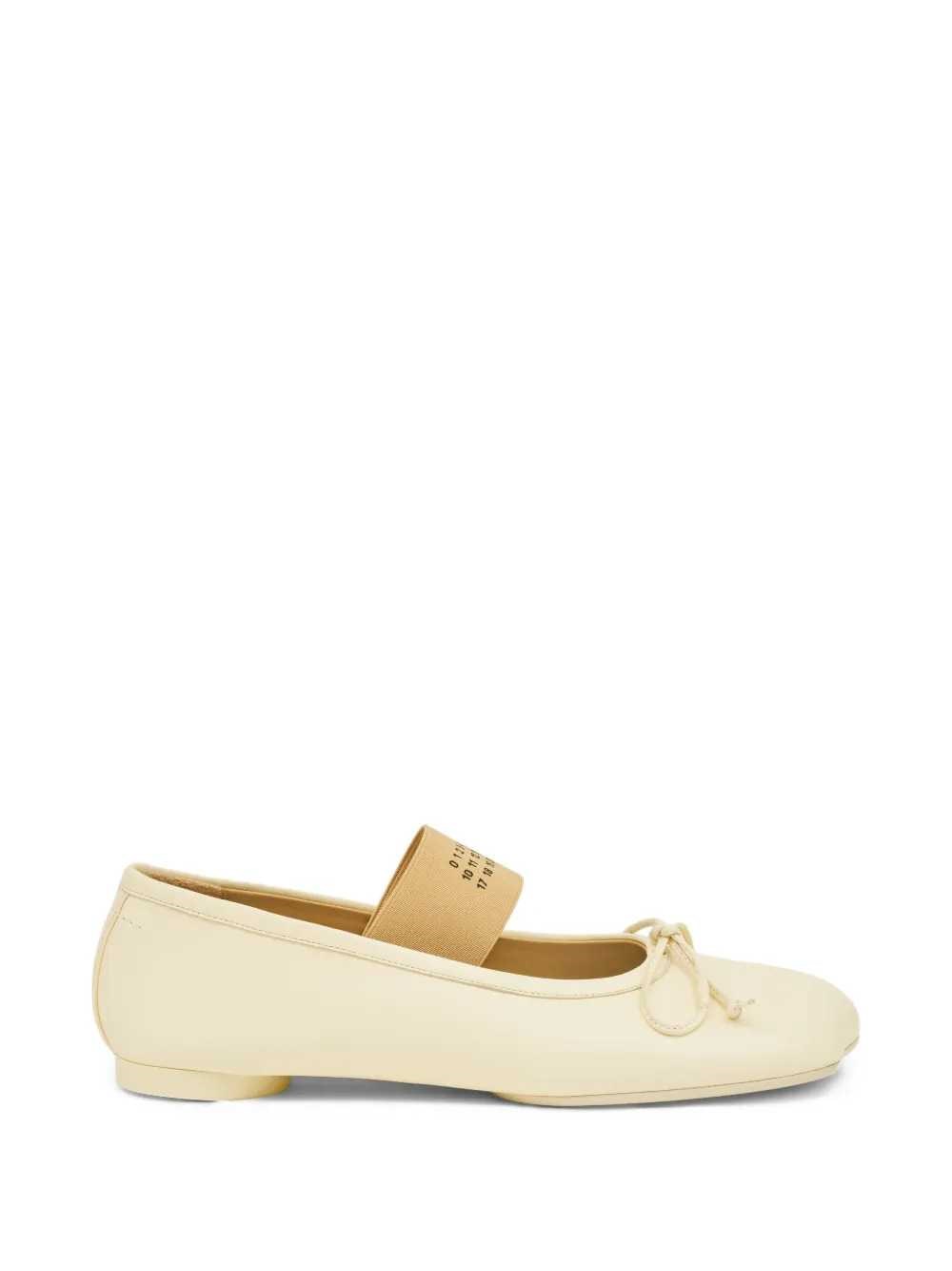 MM6 MAISON MARGIELA Anatomic Ballet Flats With Numerical Graphic