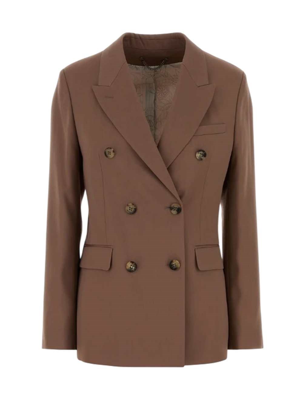 Golden Goose Dusty Pink Wool Jacket In Pink & Purple