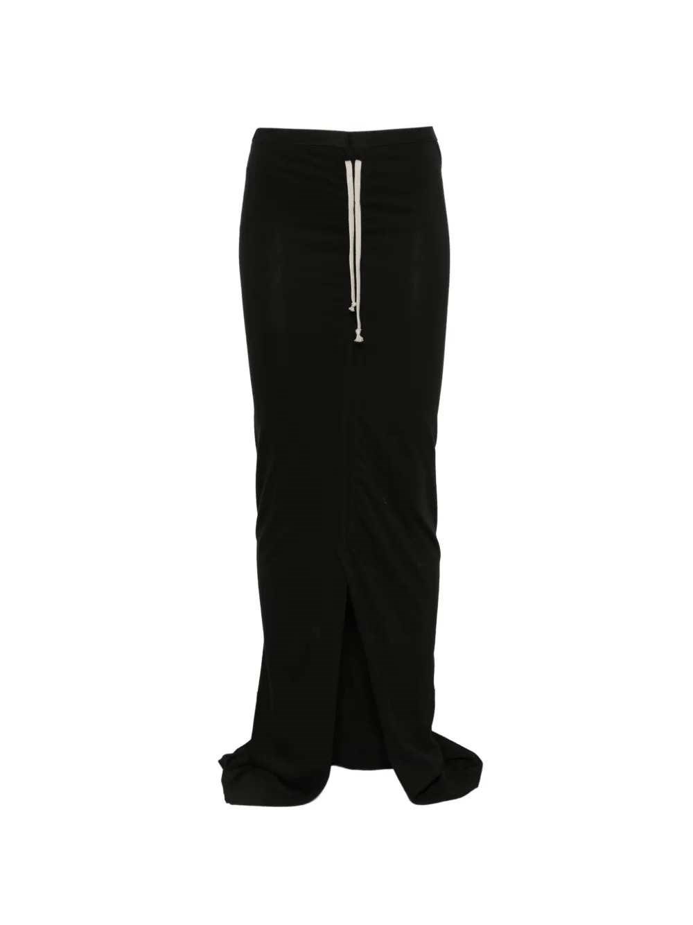 RICK OWENS DRKSHDW Long Skirt In Soft Edfu Fabric With Drawstring