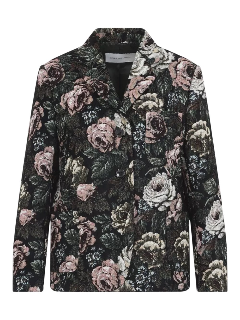 DRIES VAN NOTEN Cappotto Monopetto In Jacquard