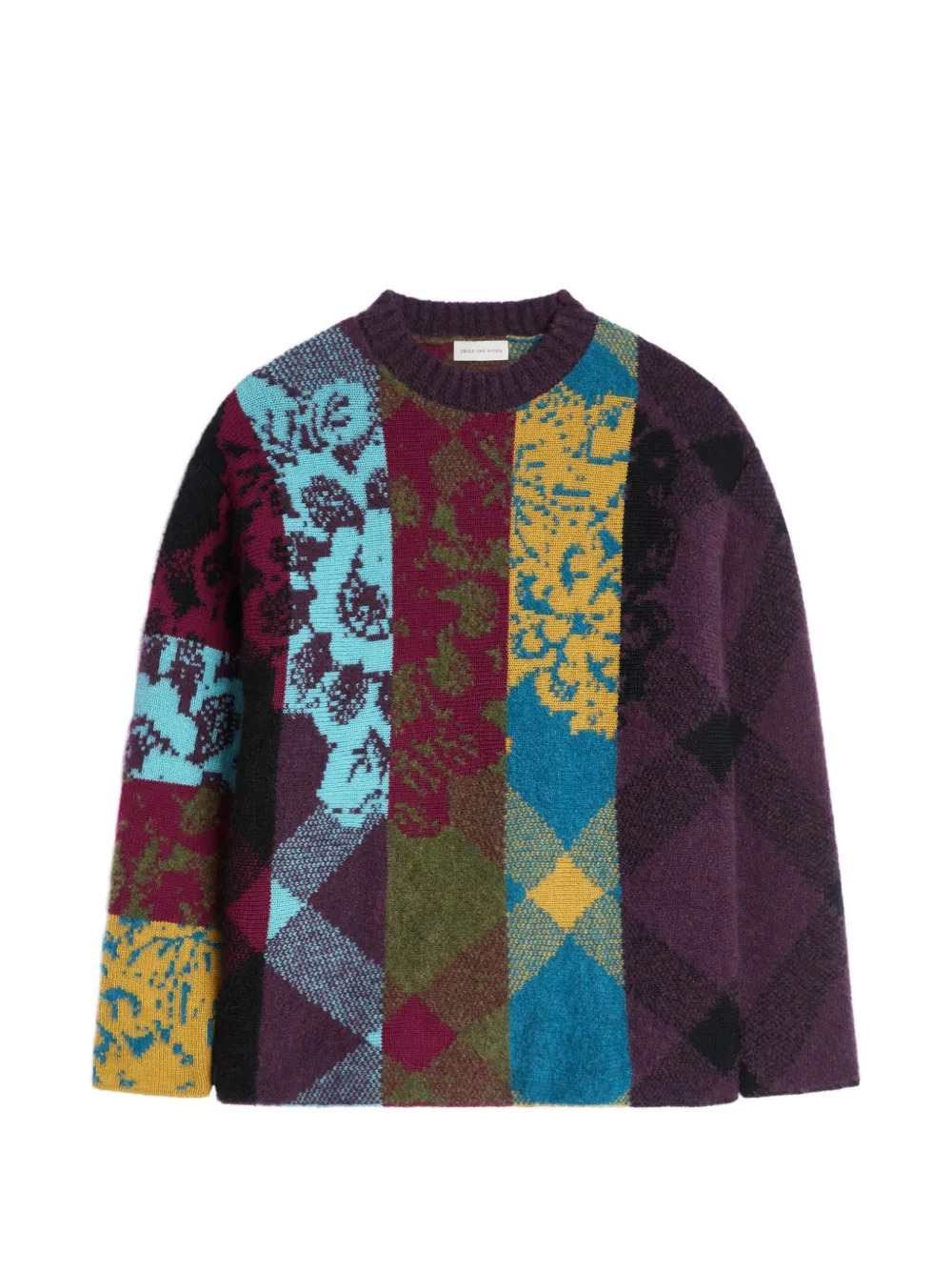 DRIES VAN NOTEN Maglione Di Lana Patchwork
