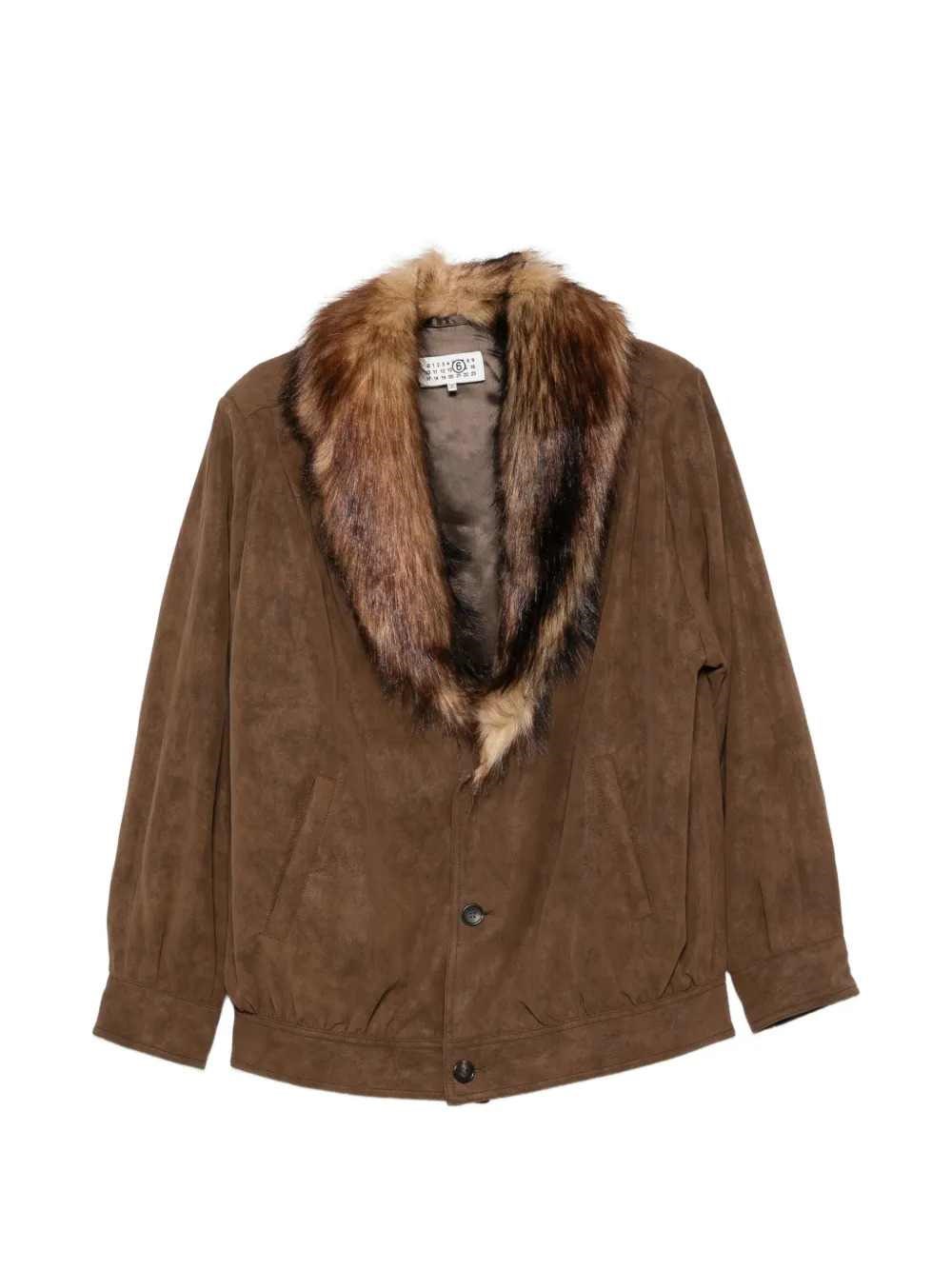 MM6 MAISON MARGIELA Giacca Con Collo In Pelliccia Sintetica