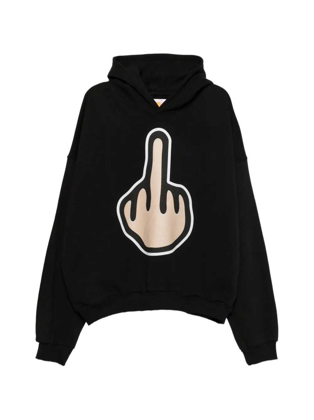 Pdf Graphic Print Hoodie In Black