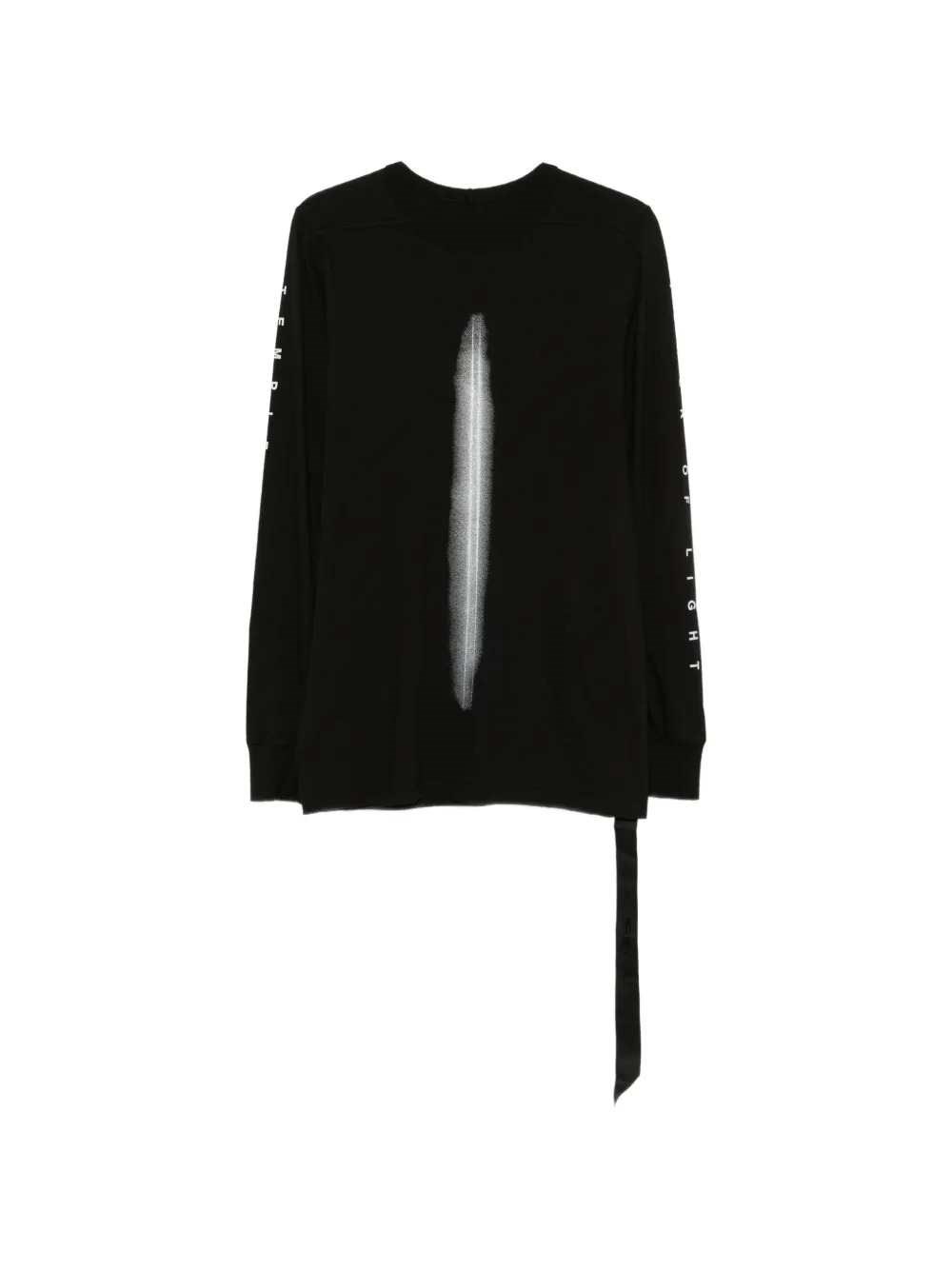 RICK OWENS DRKSHDW T-Shirt A Maniche Lunghe Con Stampa Grafica