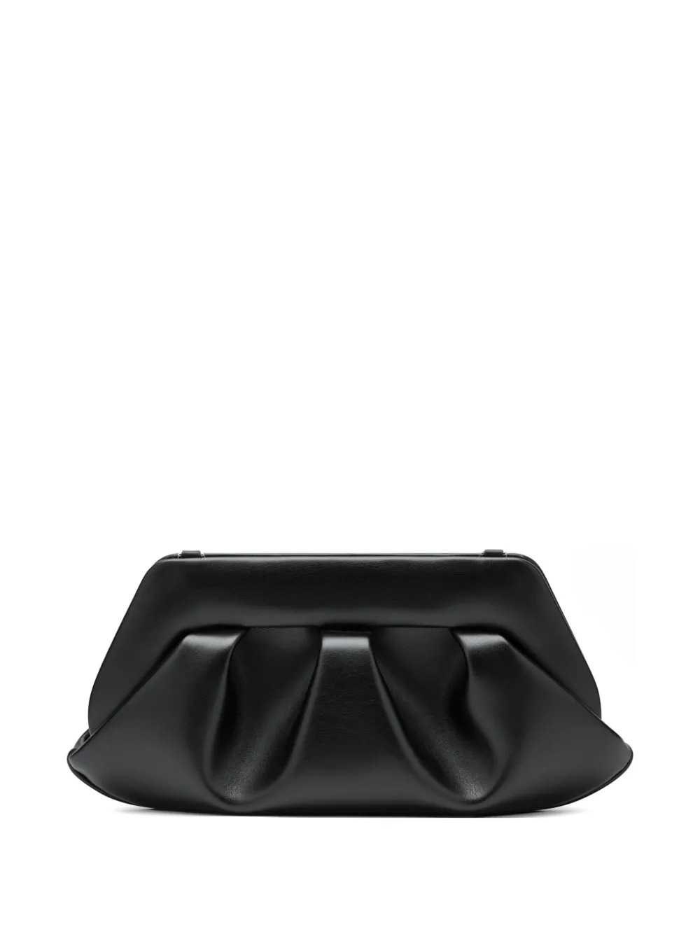 Themoire' Bios Ruched Clutch In Black