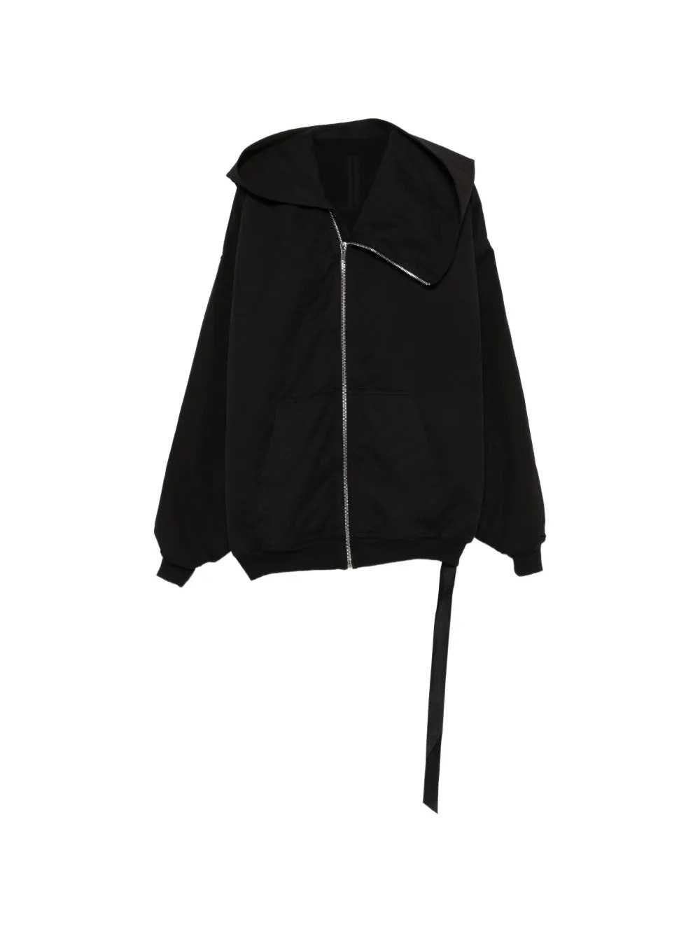 RICK OWENS DRKSHDW Giacca Da Montagna Con Cappuccio E Zip Asimmetrica