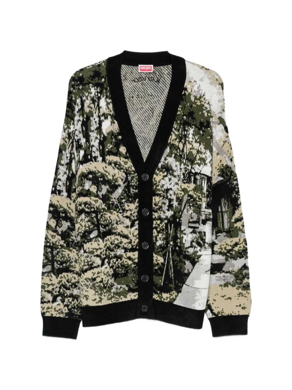 KENZO Cardigan Da Giardino Giapponese