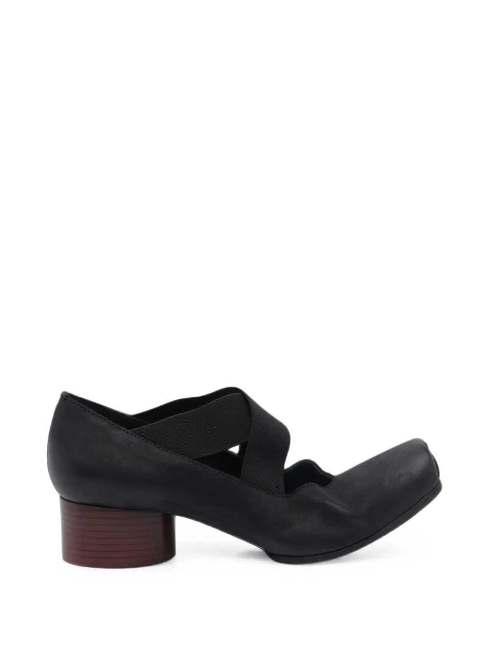Uma Wang Block-heel Ballet Flats In Black