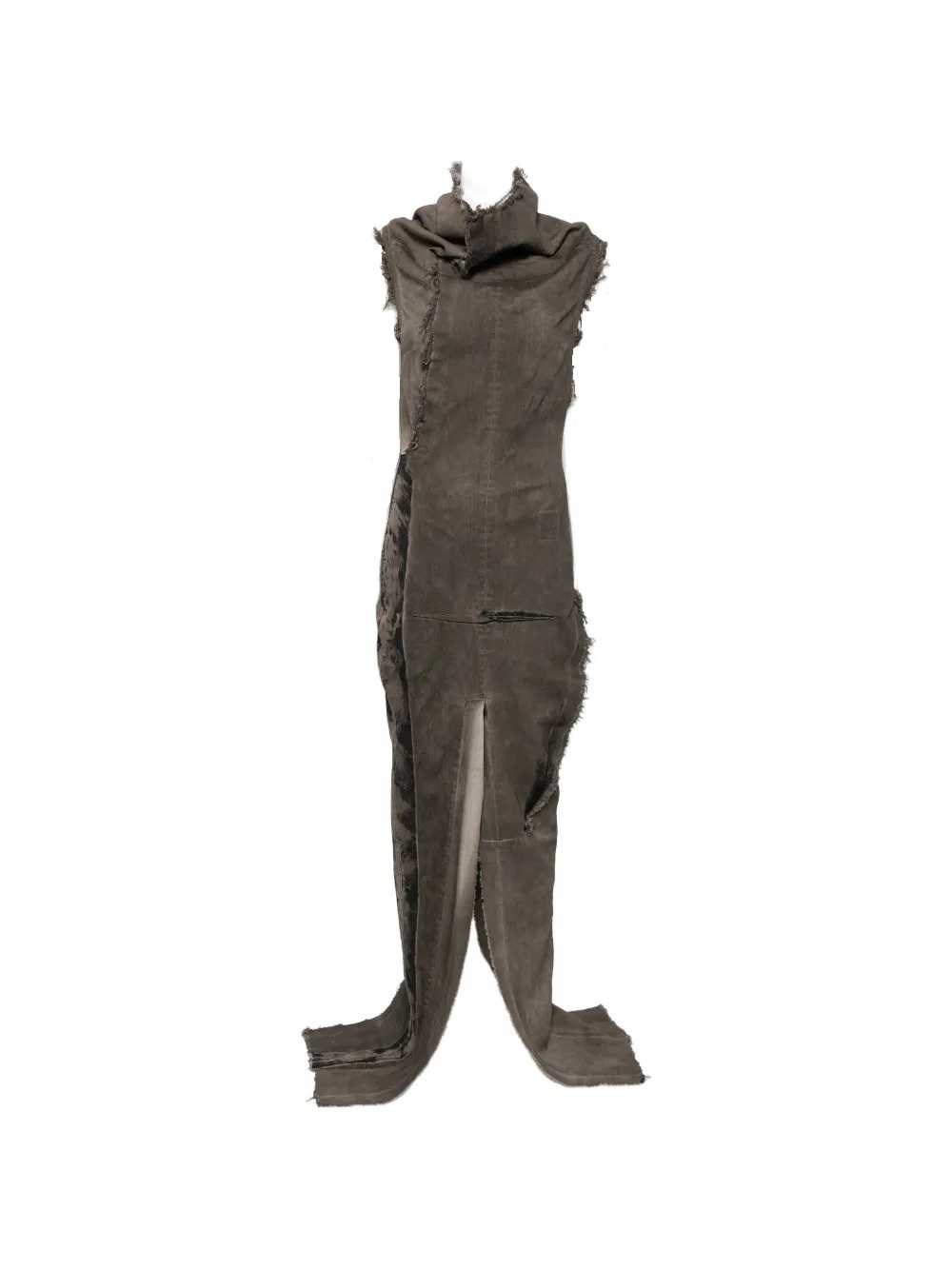RICK OWENS DRKSHDW Abito A Pannelli Effetto Invecchiato