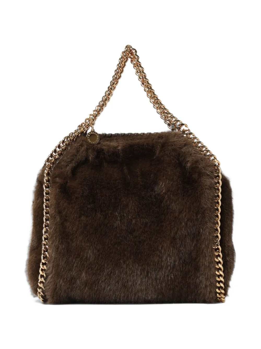 STELLA MCCARTNEY Falabella Mini Bag Mink Plush Fabric
