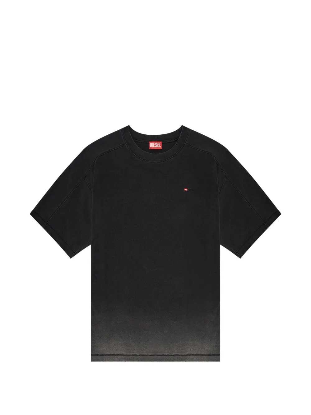 DIESEL Cotton T-Shirt With A Gradient Effect