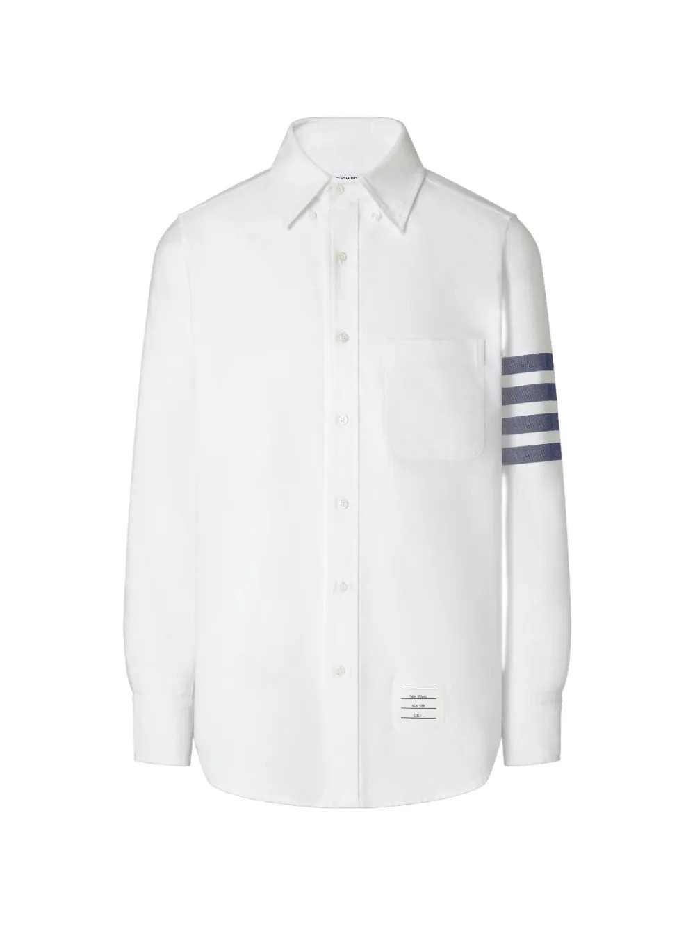THOM BROWNE Camicia Oxford Con Dettaglio A 4 Righe